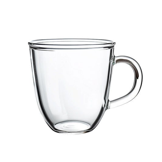 Rhoomy Double-Walled Insulated Borosilicate Glass Espresso Mug - Heat-Resistant Clear Coffee Cup with Handle